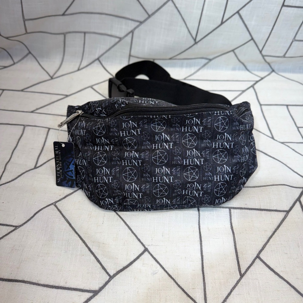 Buckle-Down Supernatural Fanny Pack OS Black Join The Hunt Pentagram Waist Bag